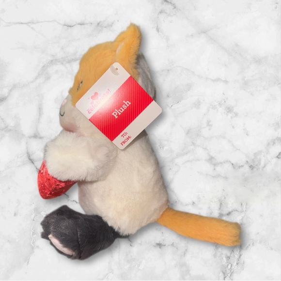 Cute Calico Cat Plush with Heart NWT - Picture 5 of 5